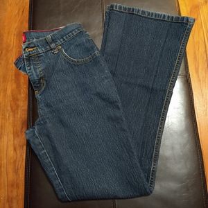 Dark Blue Glo Jeans with Slight Flare